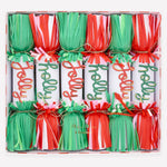 Jolly Holly Fringe Crackers, Pack of 6