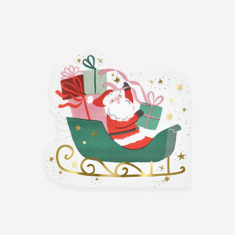 Sleigh Napkins, Pack of 16