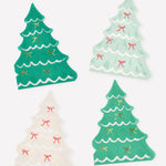 Gold Bow Tree Napkins, Pack of 16