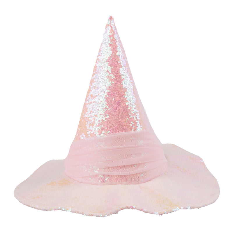 Pink Sequin Witch Hat