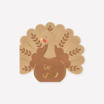 Folk Turkey Napkins, Pack of 16