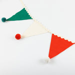 Christmas Pom Pom Flag Garland