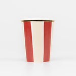 Fall Stripe Cups, Pack of 8