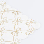 Gold Bow Large Napkins, Pack of 16