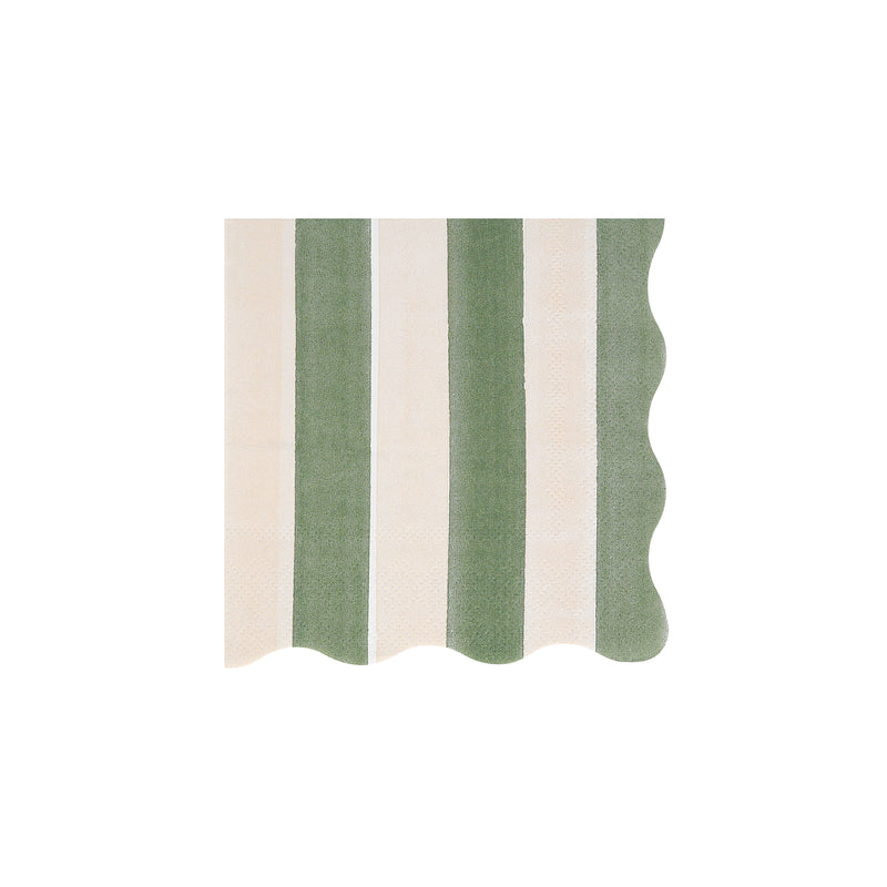 Fall Stripe Small Napkins, Pack of 16