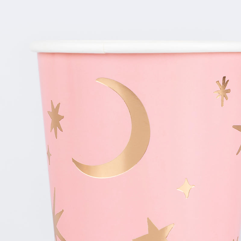 Pink Witch Cups, Pack of 8