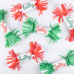 Jolly Holly Fringe Crackers, Pack of 6