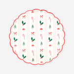 Festive Icon Stripes Side Plates, Pack of 8