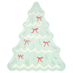 Christmas Tree With Bows Plates, Pack of 8