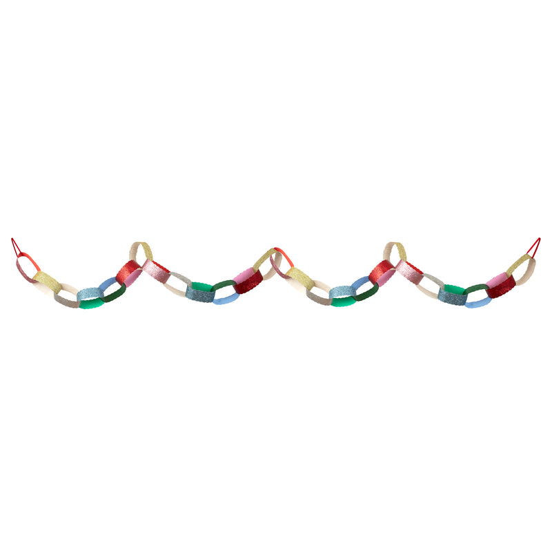 Giant Glitter Paper Chains