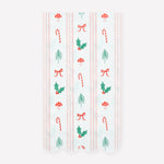 Festive Icon Stripes Guest Towels, Pack of 16