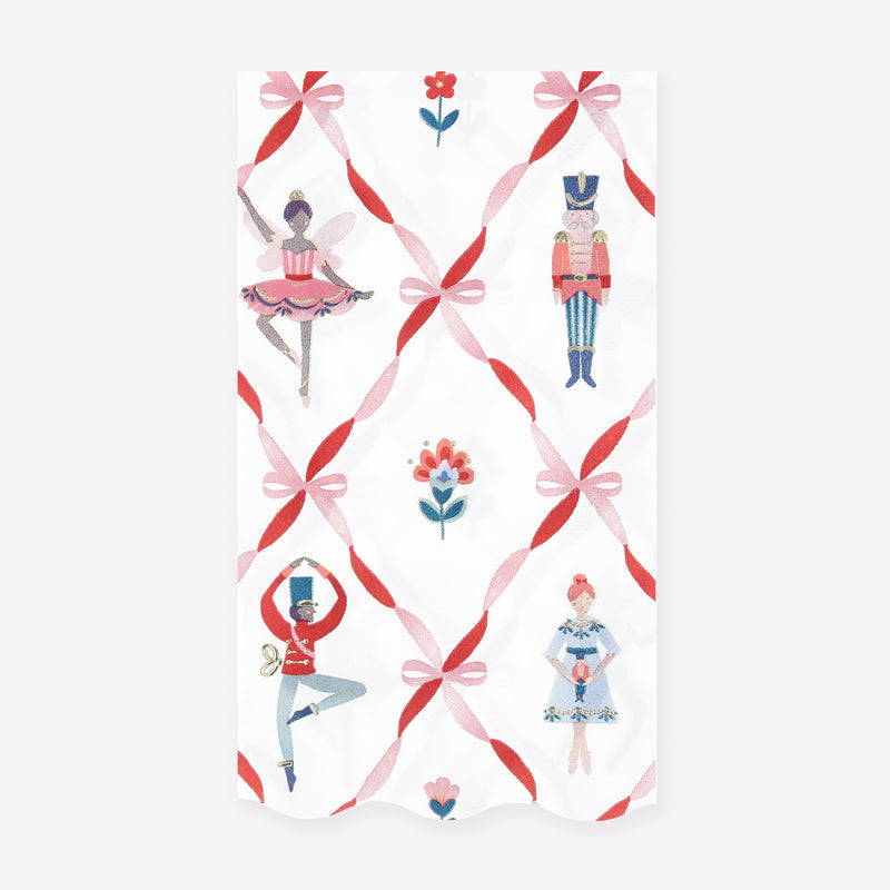 Nutcracker Ballet Guest Towels, Pack of 16