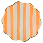 Fall Stripe Dinner Plates, Pack of 8