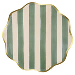 Fall Stripe Dinner Plates, Pack of 8