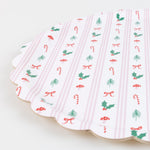 Festive Icon Stripes Large Tray