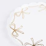 Gold Bow Side Plates, Pack of 8