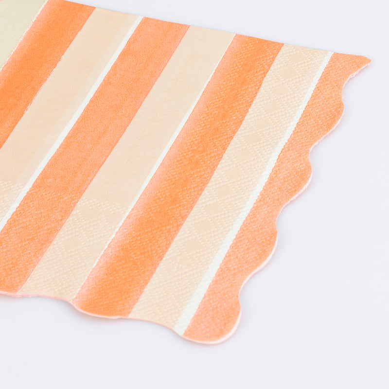 Fall Stripe Large Napkins, Pack of 16