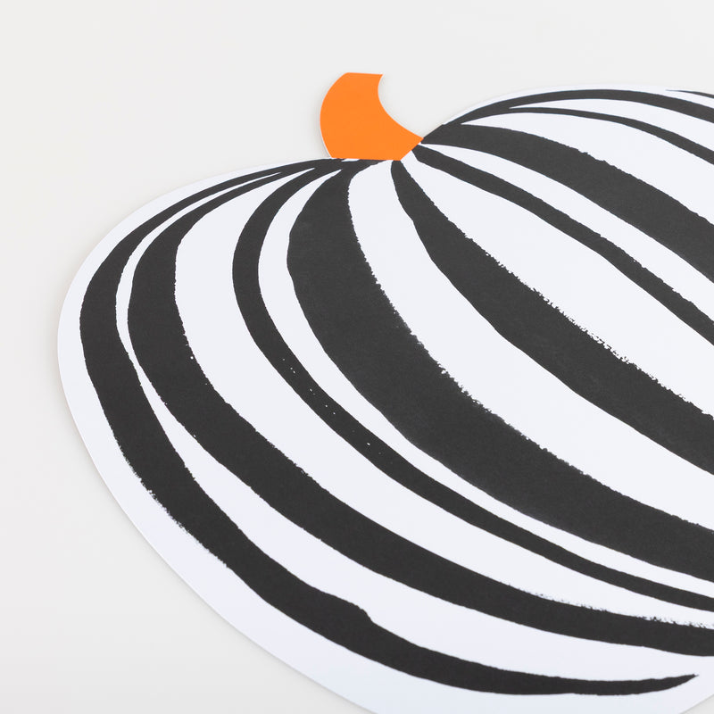 Stripe Pumpkin Placemats