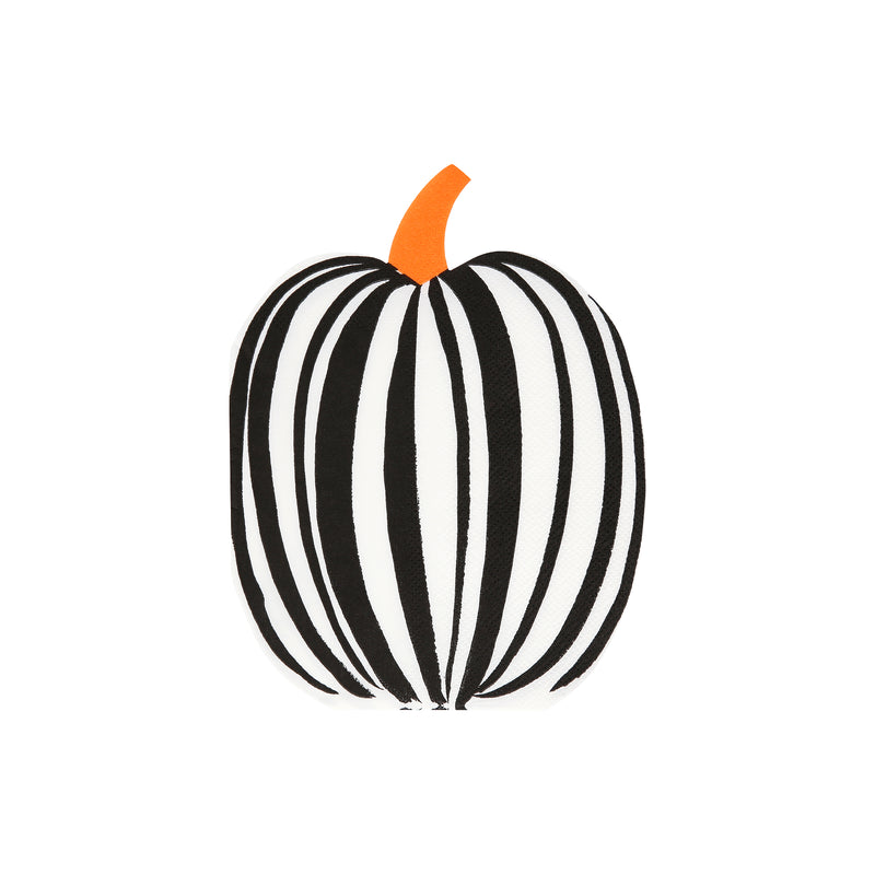 Stripe Pumpkin Napkins, Pack of 16