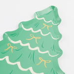 Christmas Tree With Bows Plates, Pack of 8