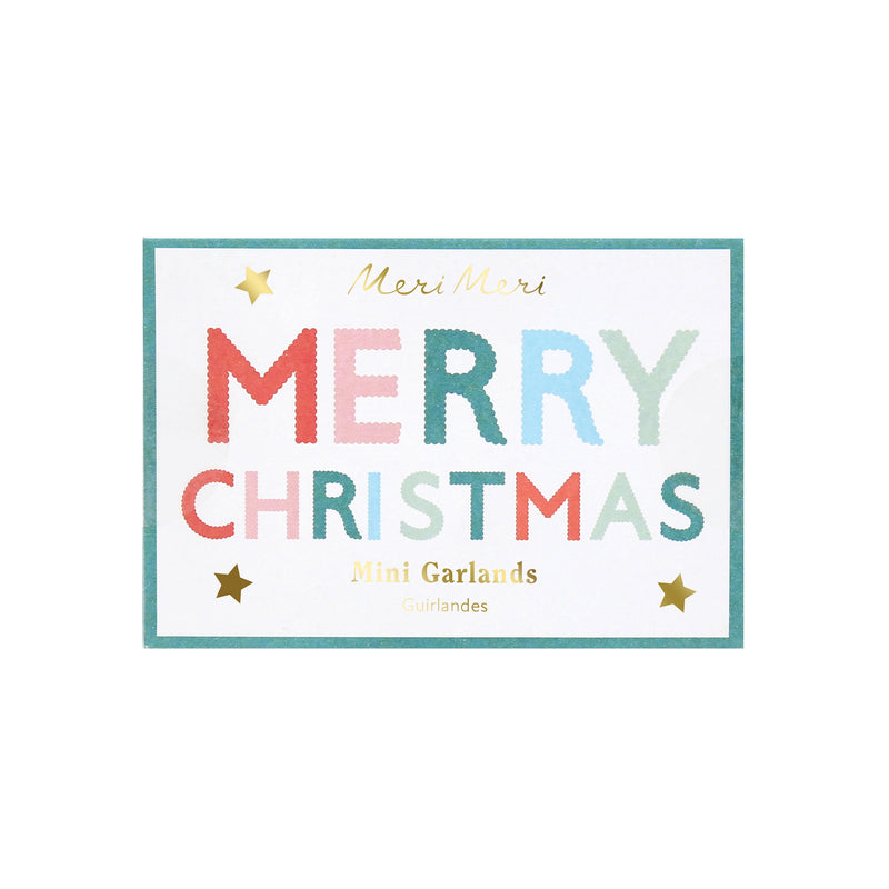 Merry Christmas Mini Matchbox Garlands