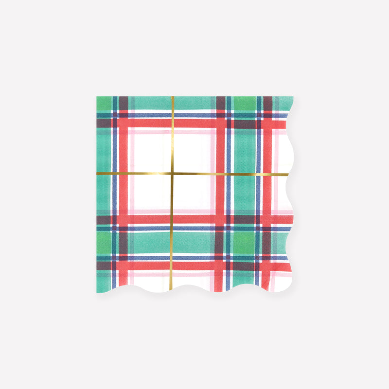 Tartan Small Napkins, Pack of 16