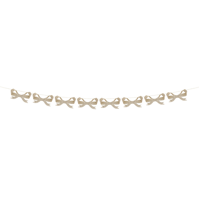 Glitter Bow Garland