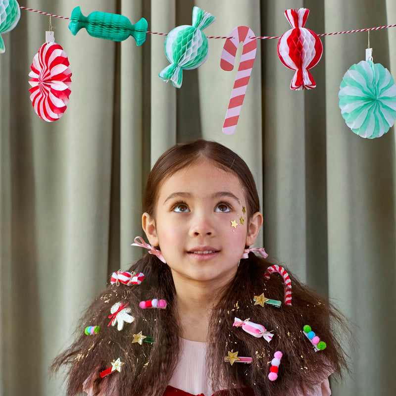 Gingerbread House Hair Clips