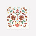 Folk Fall Large Napkins, Pack of 16