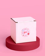 Pink Goes Good w. Green Ornament - iridescent ornament