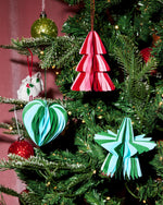 3D Paper Ornament Set - honeycomb ornament set