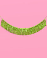 Limelight Fringe - lime green foil banner