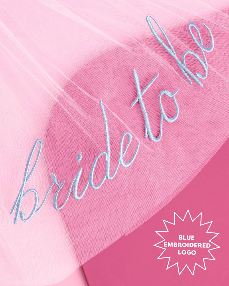 Something Blue Veil - Embroidered Tulle Veil