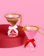Martini Ornament Set - 6 mini martinis