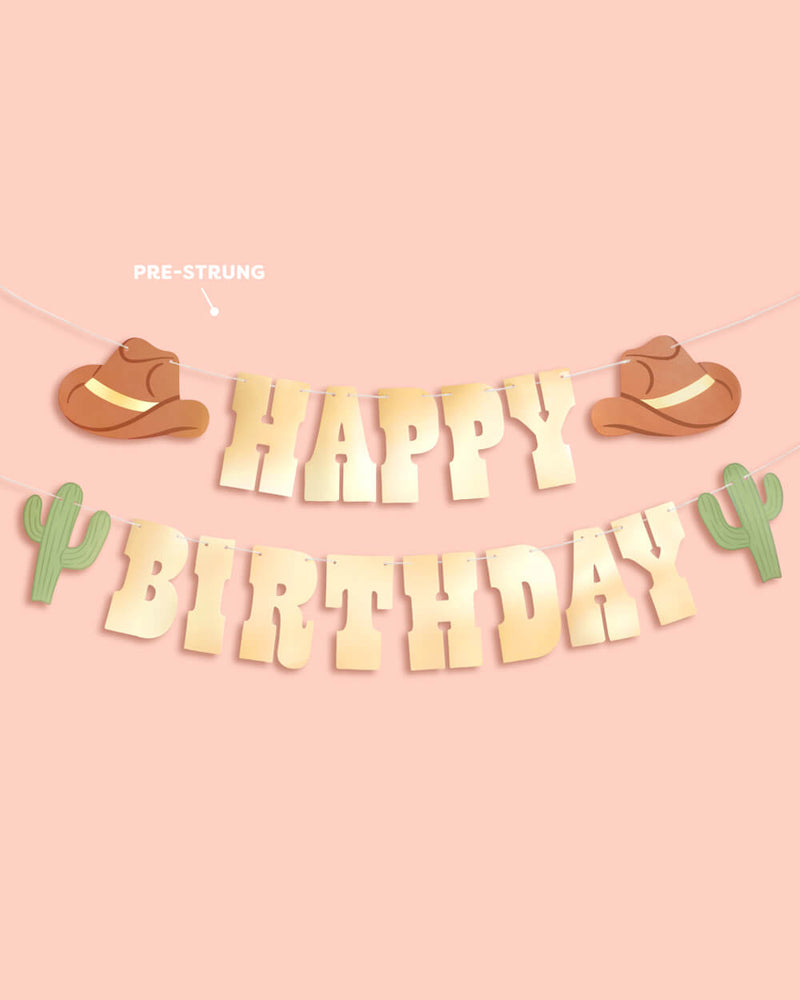 Wild Wild West Foil Banner