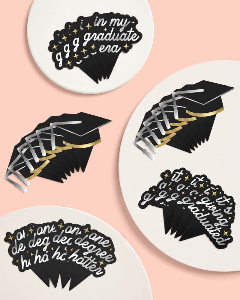 Graduation Toppers, Pack of 24