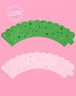 Emerald City Cupcake Set - 24 sets of liners + toppers