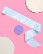 Something Blue Sash - Blue Satin Sash
