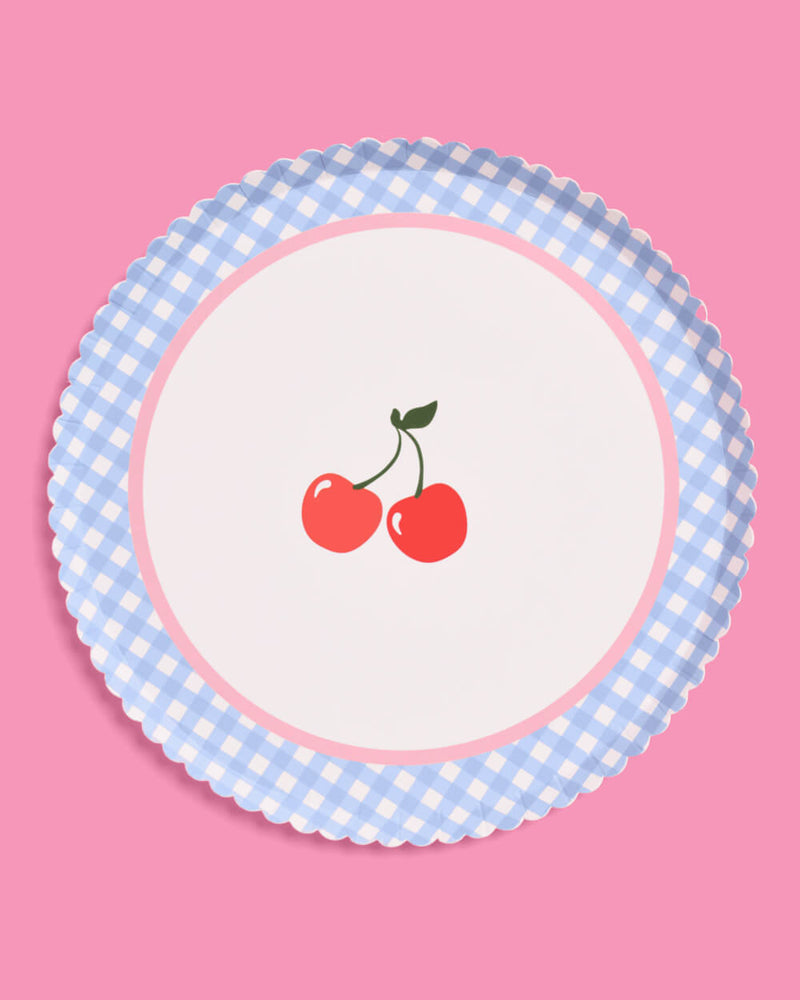 Cherry Plates, Pack of 24