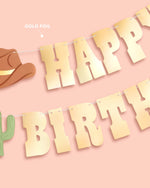Wild Wild West Foil Banner