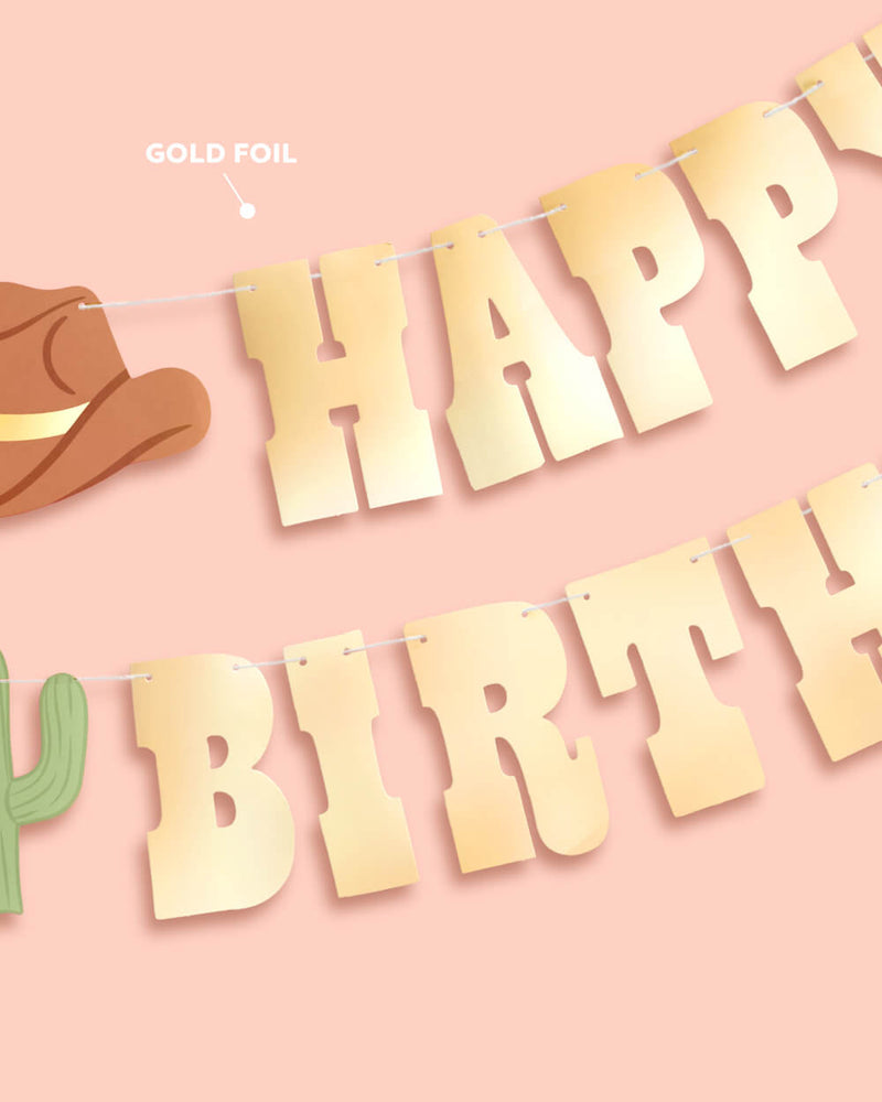 Wild Wild West Foil Banner