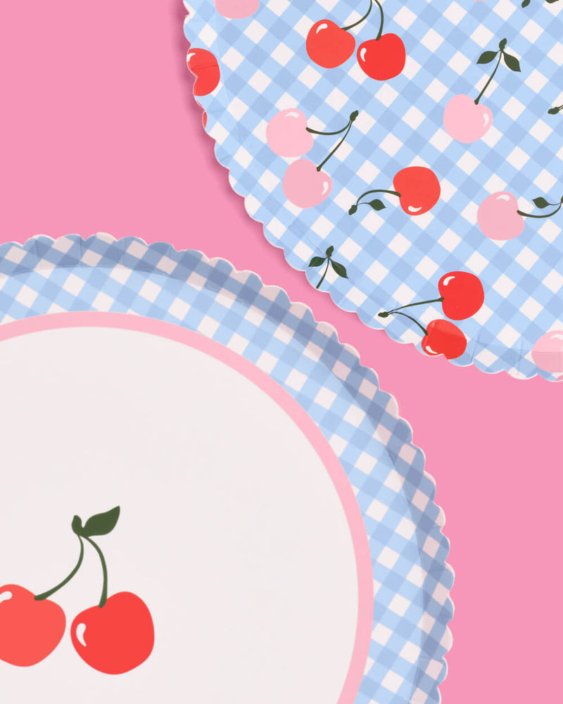 Cherry Plates, Pack of 24