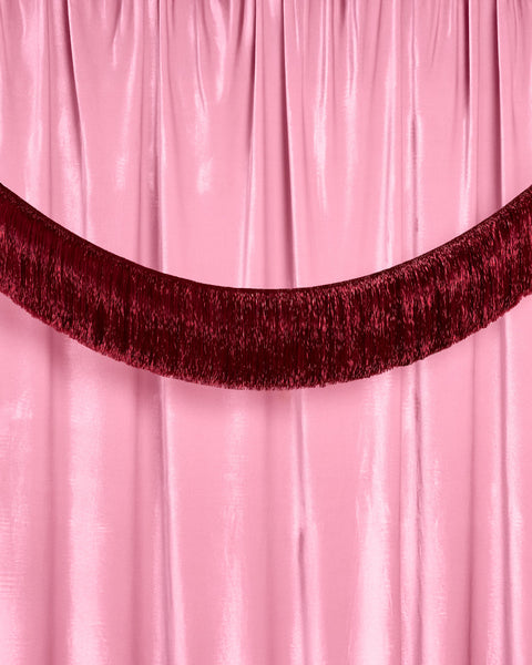 Merlot Fringe - maroon fringe banner | Paperless Post Party Shop
