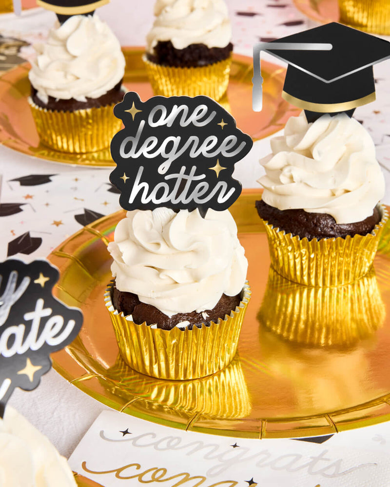Graduation Toppers, Pack of 24
