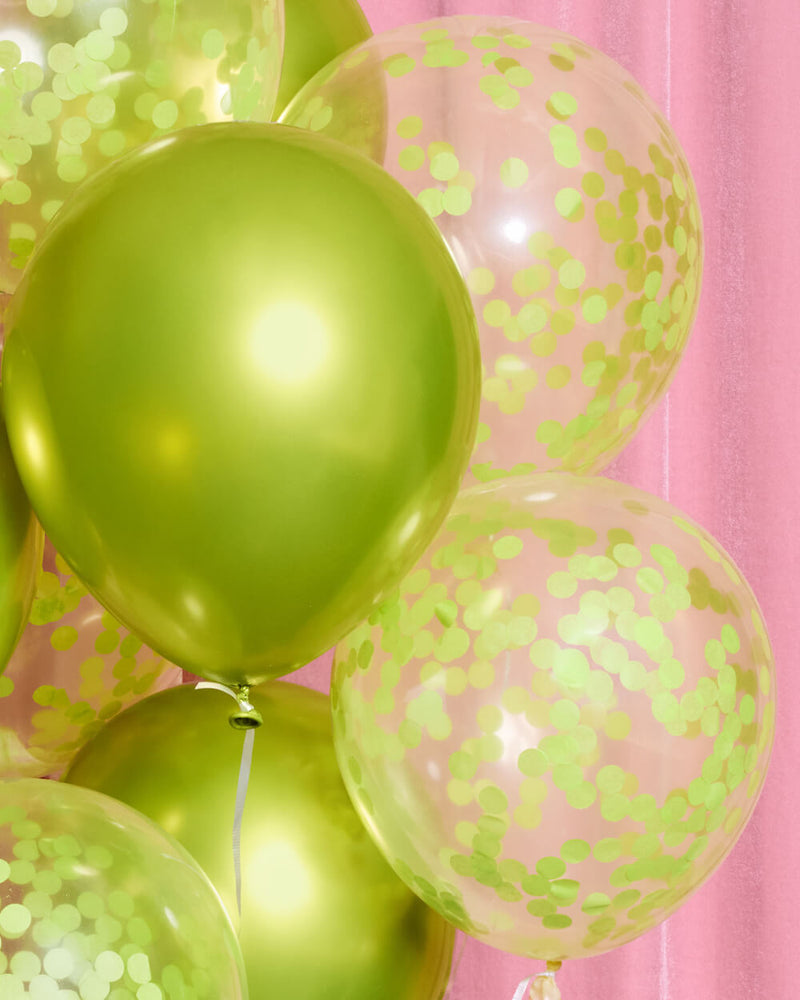 Lime Green Balloon Pack - 24 latex balloons