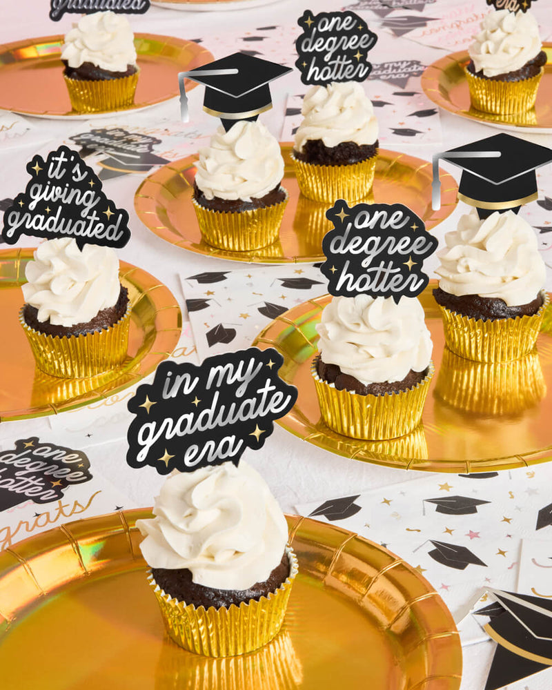 Graduation Toppers, Pack of 24