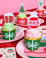 Deck the Cupcakes Set - 24 sets of liners + toppers