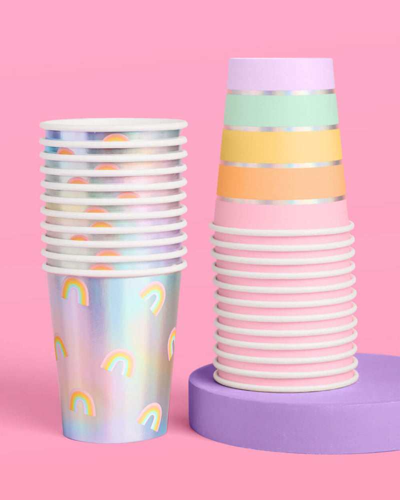 Rainbow Cups, Pack of 24