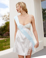Something Blue Sash - Blue Satin Sash