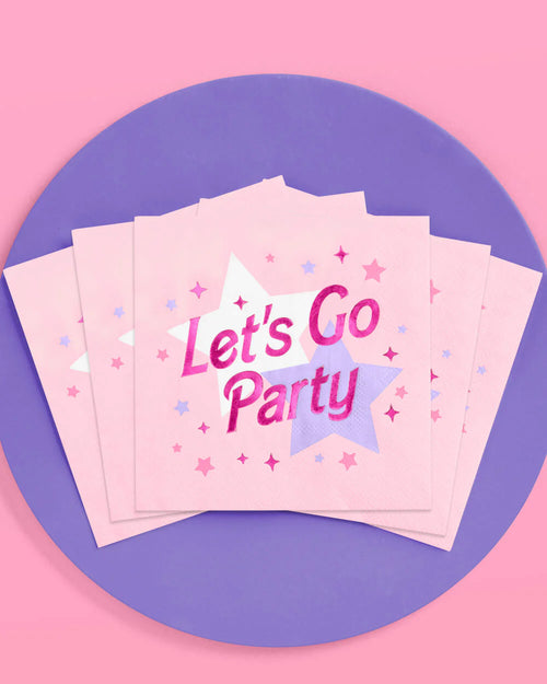 Let's Go Party Napkins, Pack of 25